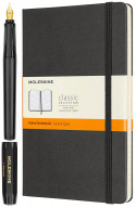 Moleskine X Kaweco Fountain Pen and Notebook Set - Black